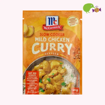 McCormick Slow Cookers Mild Chicken Curry Recipe Base