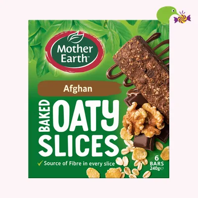 Mother Earth Afghan Baked Oaty Slices