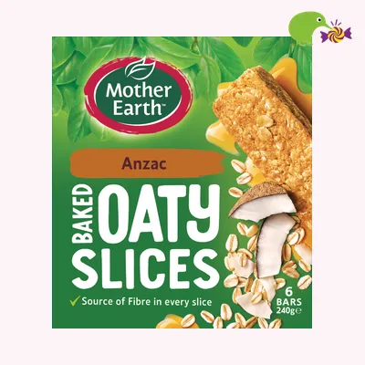 Mother Earth Anzac Baked Oaty Slices