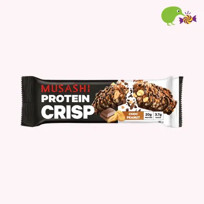 Musashi Choc Peanut Protein Crisp Bar