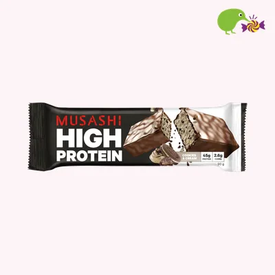 Musashi Cookies & Cream Flavour High Protein Bar