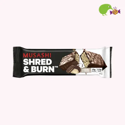 Musashi Cookies & Cream Flavour Shred & Burn Bar