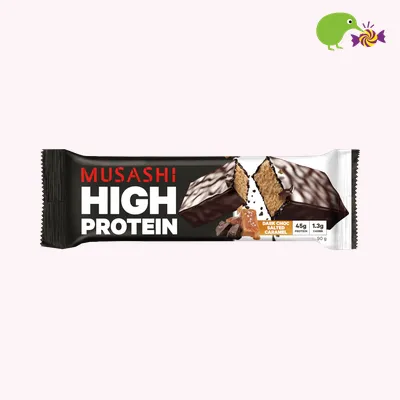 Musashi Dark Choc Salted Caramel High Protein Bar