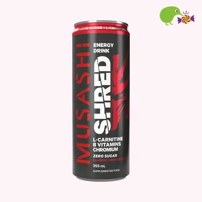Musashi Raspberry Lemonade Shred Energy Drink