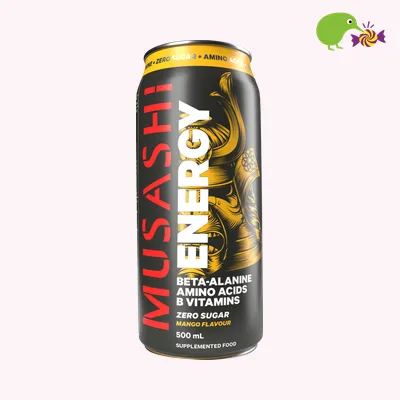 Musashi Zero Sugar Mango Flavour Energy Drink