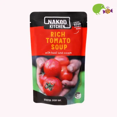 Naked Rich Tomato Soup With Basil And Cream