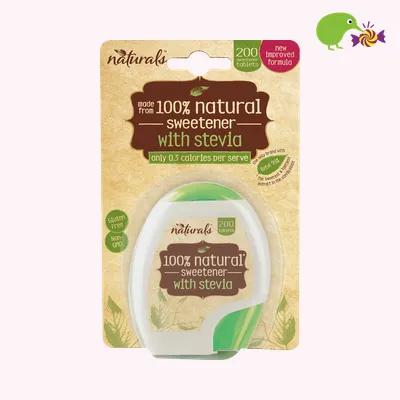 Naturals 100% Natural Sweetener With Stevia Tablets