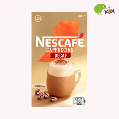 Nescafe Cappuccino Decaf Coffee Sachets
