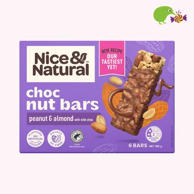 Nice & Natural Peanut & Almond Choc Nut Bars