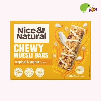 Nice & Natural Tropical & Yoghurt Flavour Chewy Muesli Bars