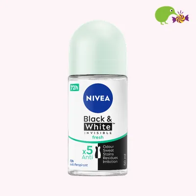 Nivea Black & White Invisible Fresh 72Hr Protection Anti-Perspirant  Deodorant Roll On