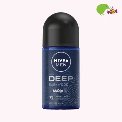 Nivea Men Deep Darkwood 72hr Protection Anti-Perspirant Deodorant  Roll On