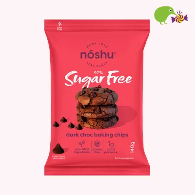 Noshu 97% Sugar Free Dark Choc Baking Chips