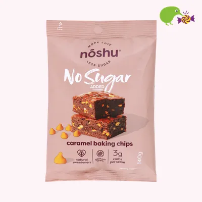 Noshu No Sugar Added Caramel Baking Chips