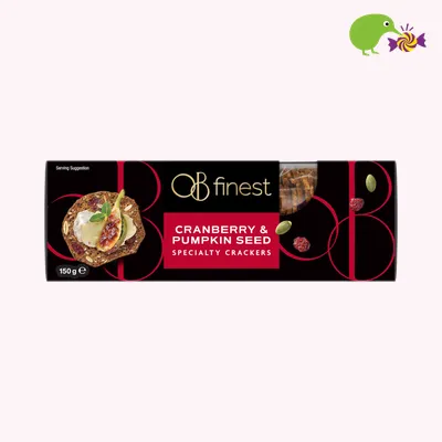 OB Finest Cranberry & Pumpkin Seed Speciality Crackers