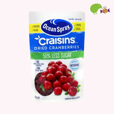 Ocean Spray 50% Less Sugar Craisins Dried Cranberries