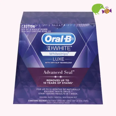Oral-B 3D White Luxe Advance Seal White Strips Dental Whitening Kit