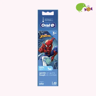Oral-B Stages Power Spiderman 3+ Years Soft Toothbrush Heads