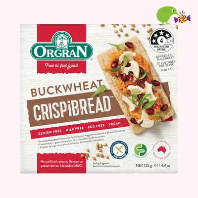 Orgran Gluten Free Buckwheat Crispbread