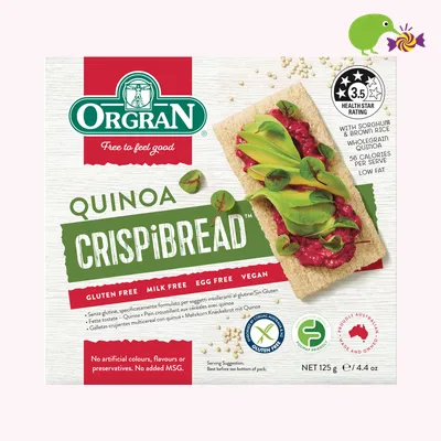 Orgran Gluten Free Quinoa Crispbread