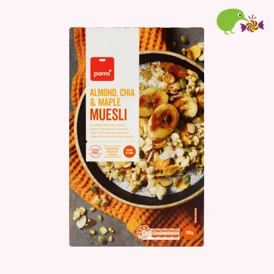 Pams Almond Chia & Maple Muesli