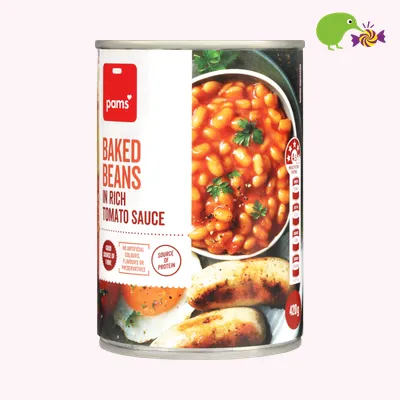 Pams Baked Beans In Rich Tomato Sauce