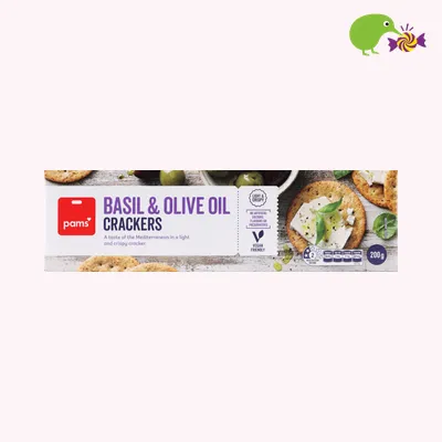 Pams Basil & Olive Oil Crackers