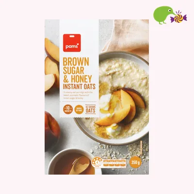 Pams Brown Sugar & Honey Instant Oats Sachets