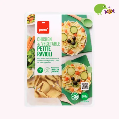 Pams Chicken & Vegetable Petite Ravioli