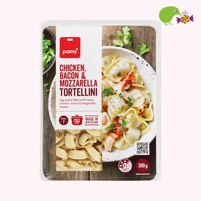 Pams Chicken Bacon & Mozzarella Tortellini