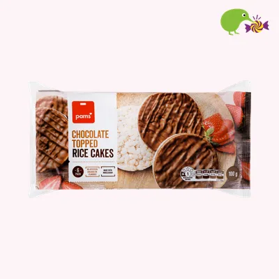 Pams Chocolate Topped Rice Cakes