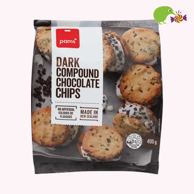 Pams Dark Compound Chocolate Chips