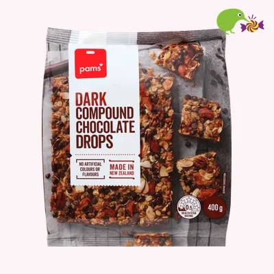 Pams Dark Compound Chocolate Drops