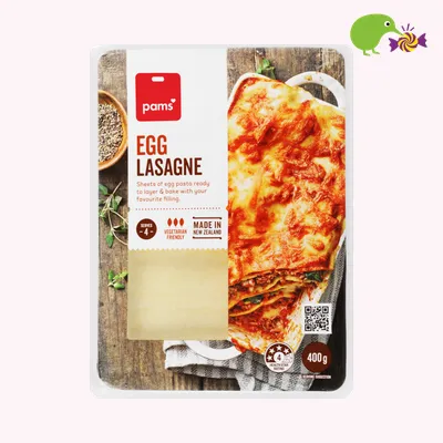 Pams Egg Lasagne Sheets