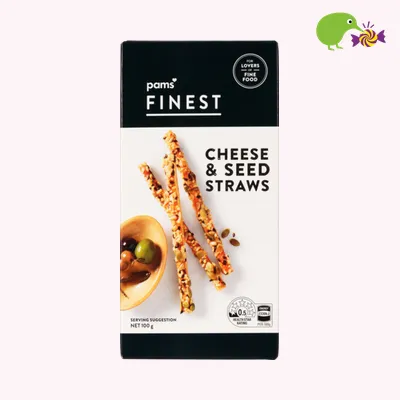 Pams Finest Cheese & Seed Straws
