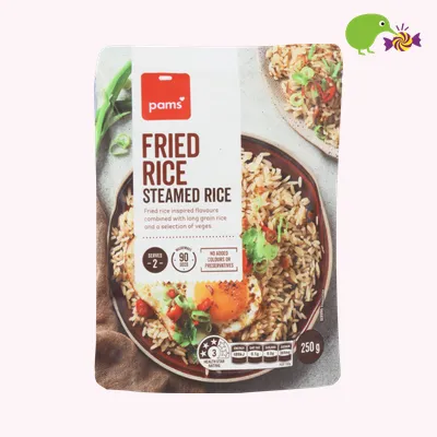 Pams Fried Rice Steamed Rice