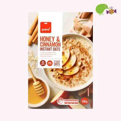 Pams Honey & Cinnamon Instant Oats
