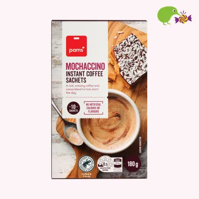 Pams Mochaccino Flavoured Instant Coffee Sachets