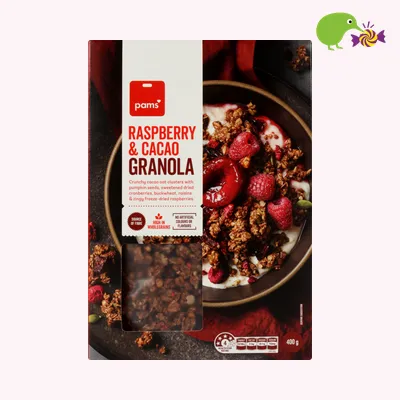 Pams Raspberry & Cacao Granola
