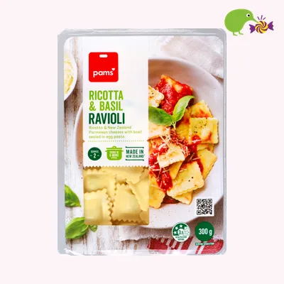 Pams Ravioli Ricotta & Basil Chilled Pasta