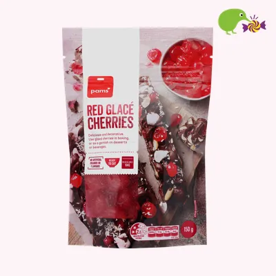 Pams Red Glace Cherries