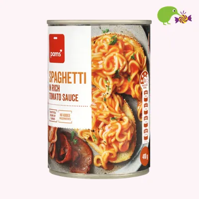 Pams Spaghetti In Rich Tomato Sauce