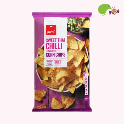 Pams Sweet Thai Chilli Flavoured Corn Chips
