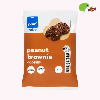 Pams Value Peanut Brownie Cookies