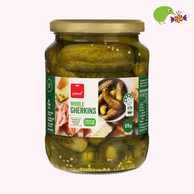Pams Whole Gherkins
