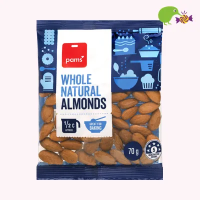 Pams Whole Natural Almonds