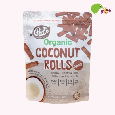 Pat's Organic Snacks Chocolate Organic Coconut Rolls