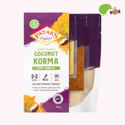 Patak's Creamy & Fragrant Coconut Korma Curry Kit