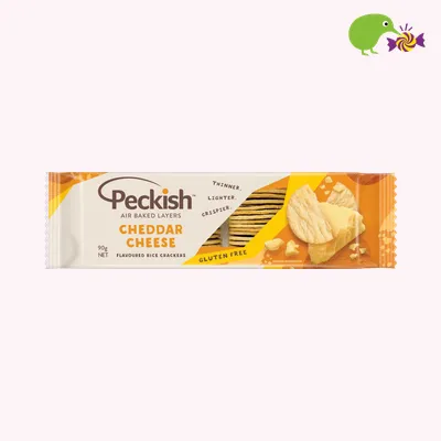Peckish Cheddar Cheese Flavoured Rice Crackers