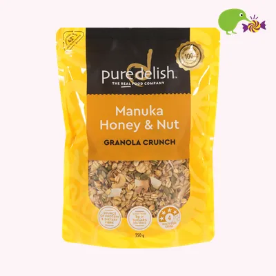 Pure Delish Manuka Honey & Nut Granola Crunch